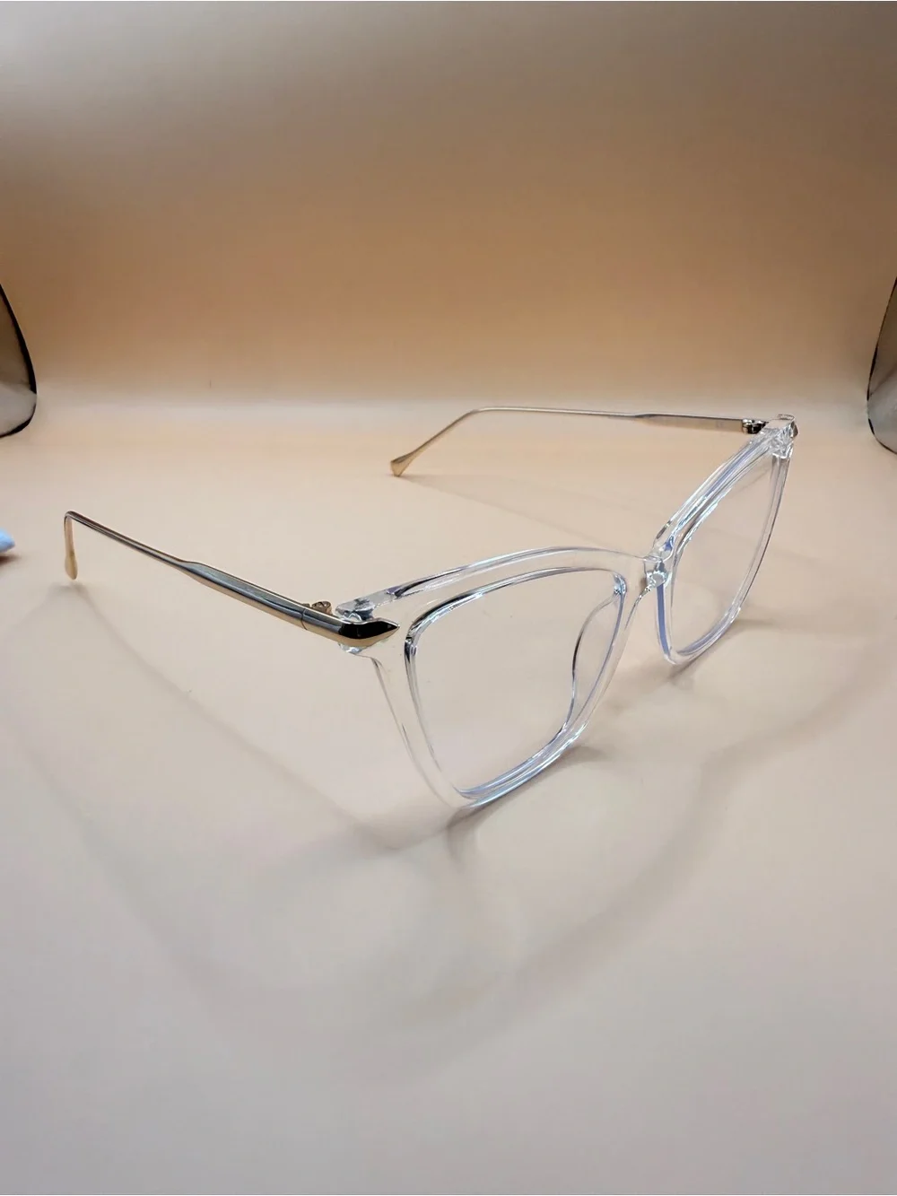 Zeelool Clear Square Frame Glasses, Unknown prescription